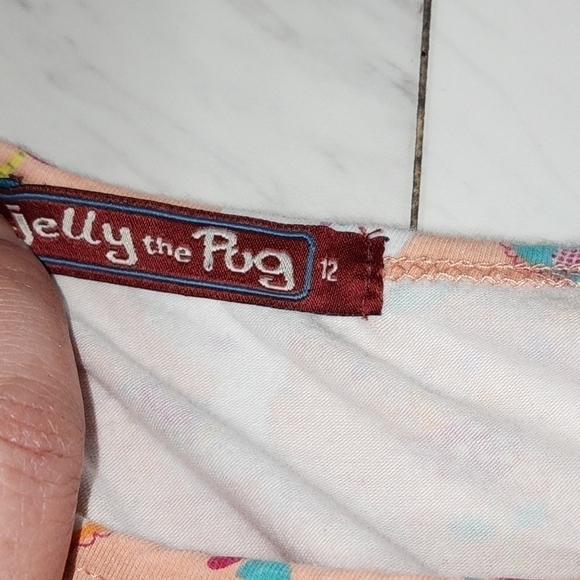 Jelly the pug pink unicorn ruffle dress - Picture 7 of 9